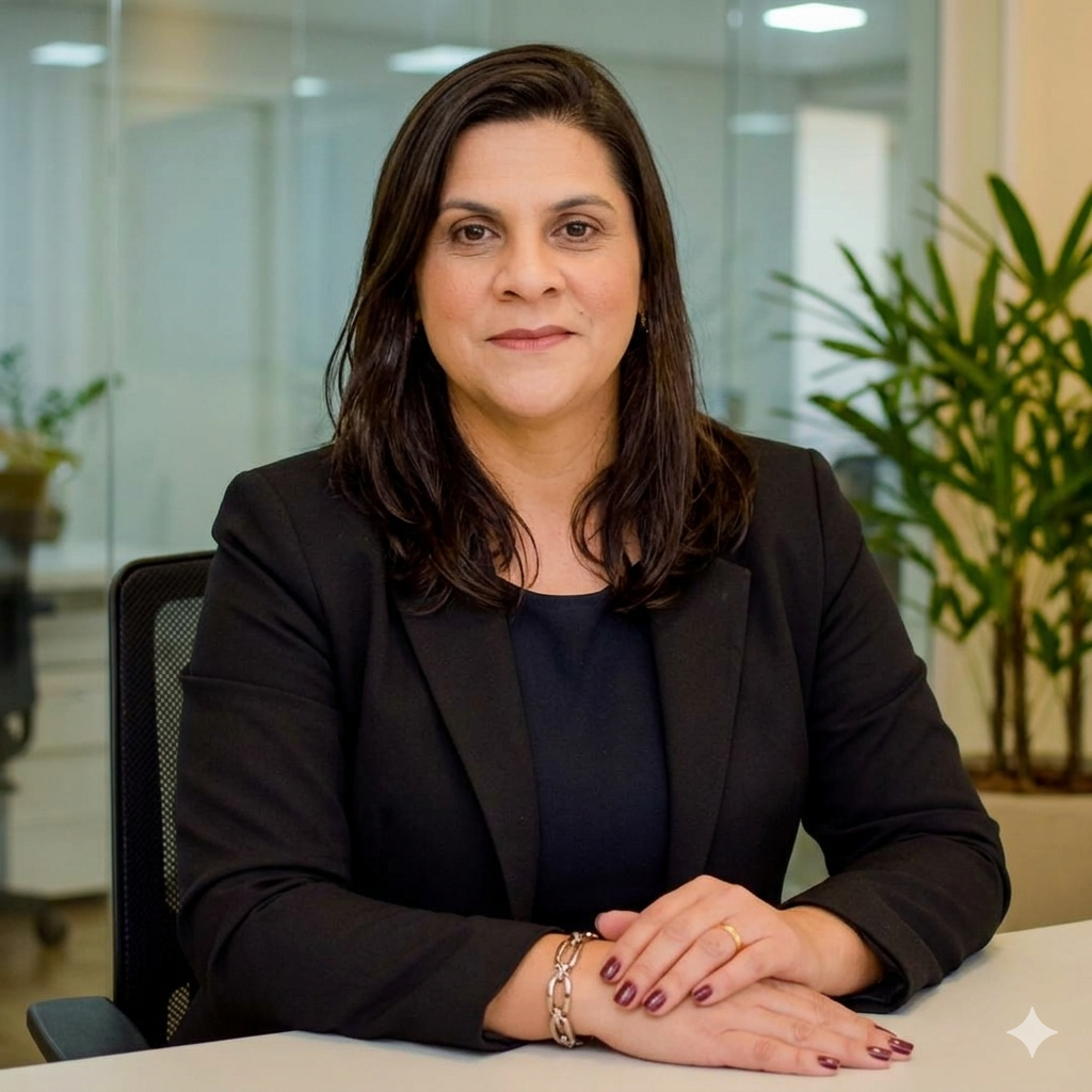 Retrato ilustrado de Roseli Borba